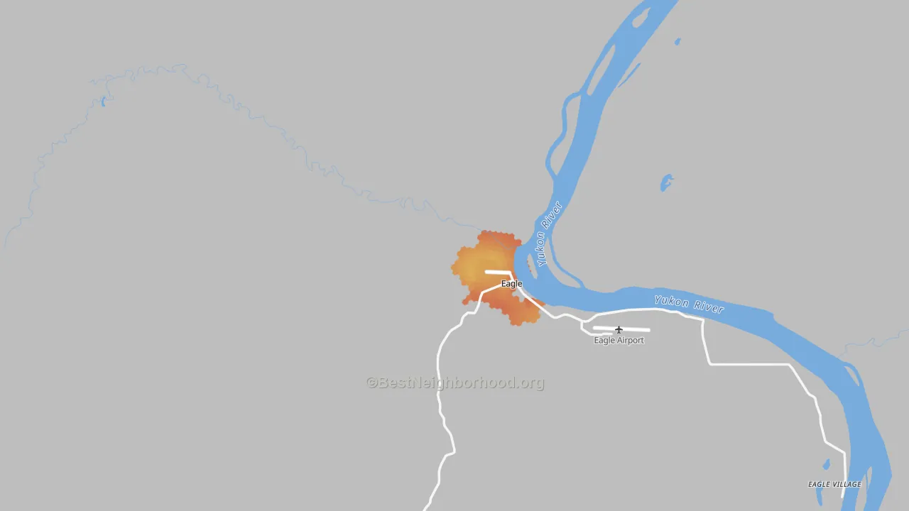 Bike Grade map of Eagle, AK
