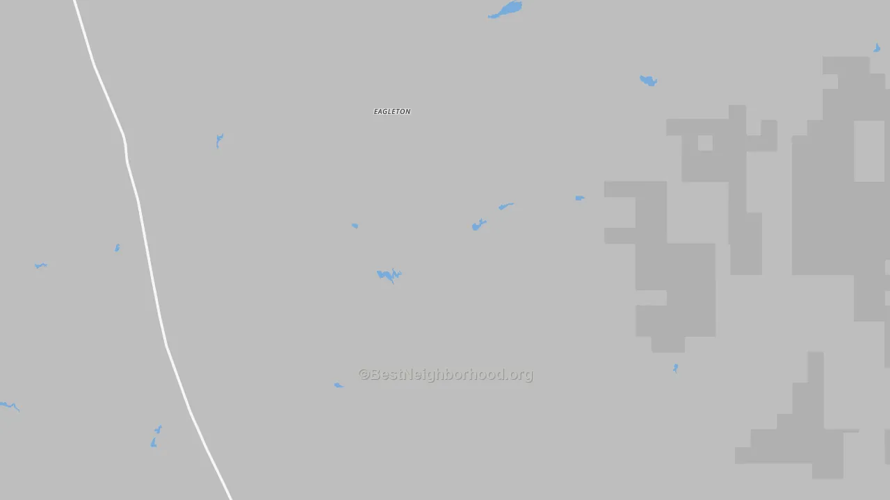 Bike Grade map of Eagleton, MT