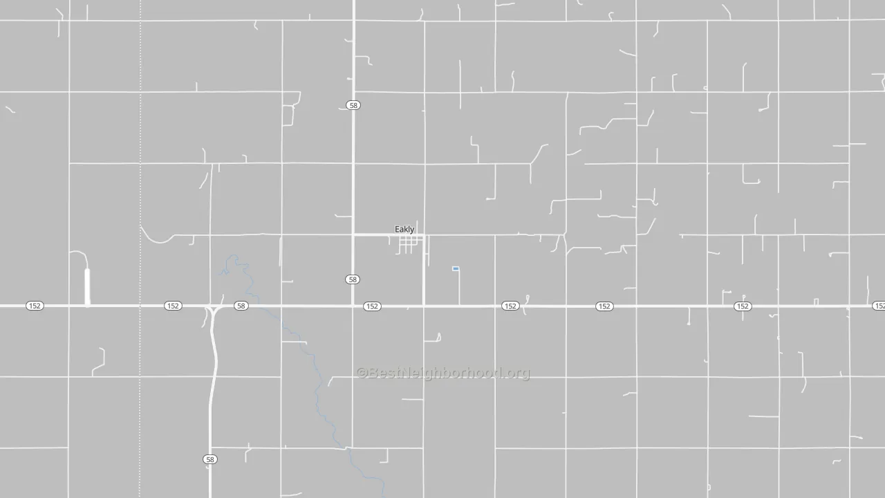 Bike Grade map of Eakly, OK