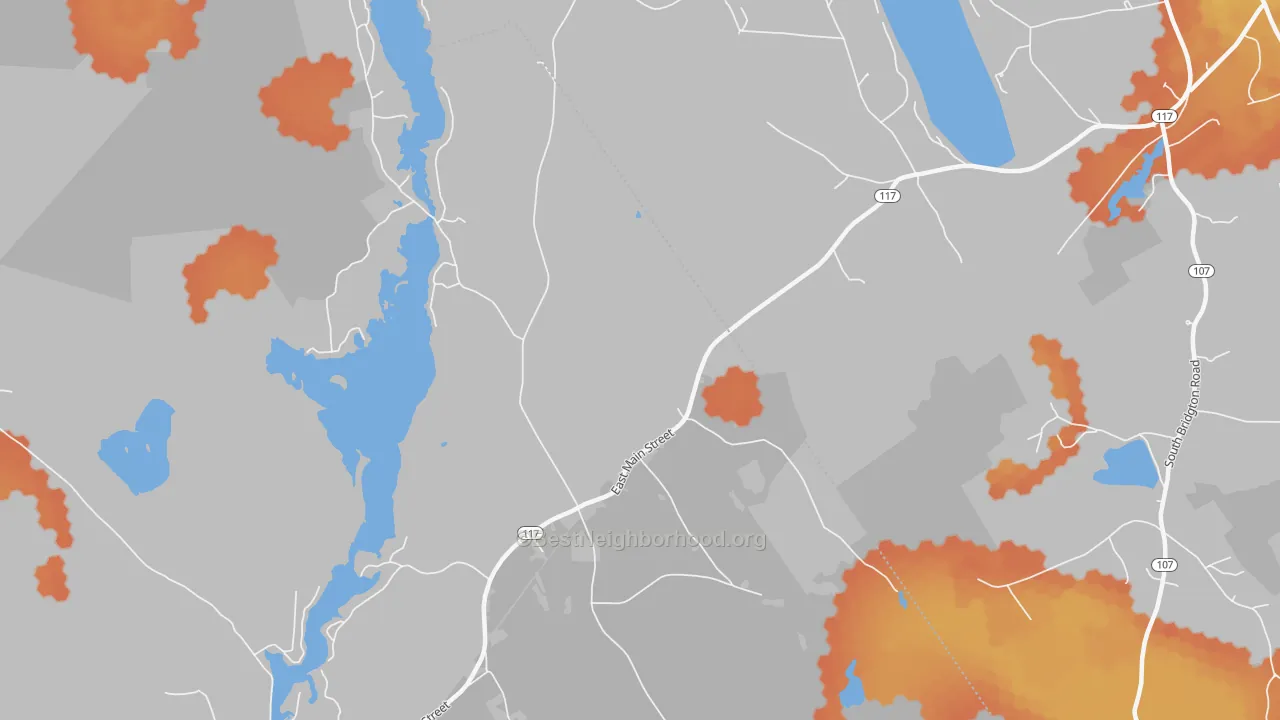 Bike Grade map of East Denmark, ME