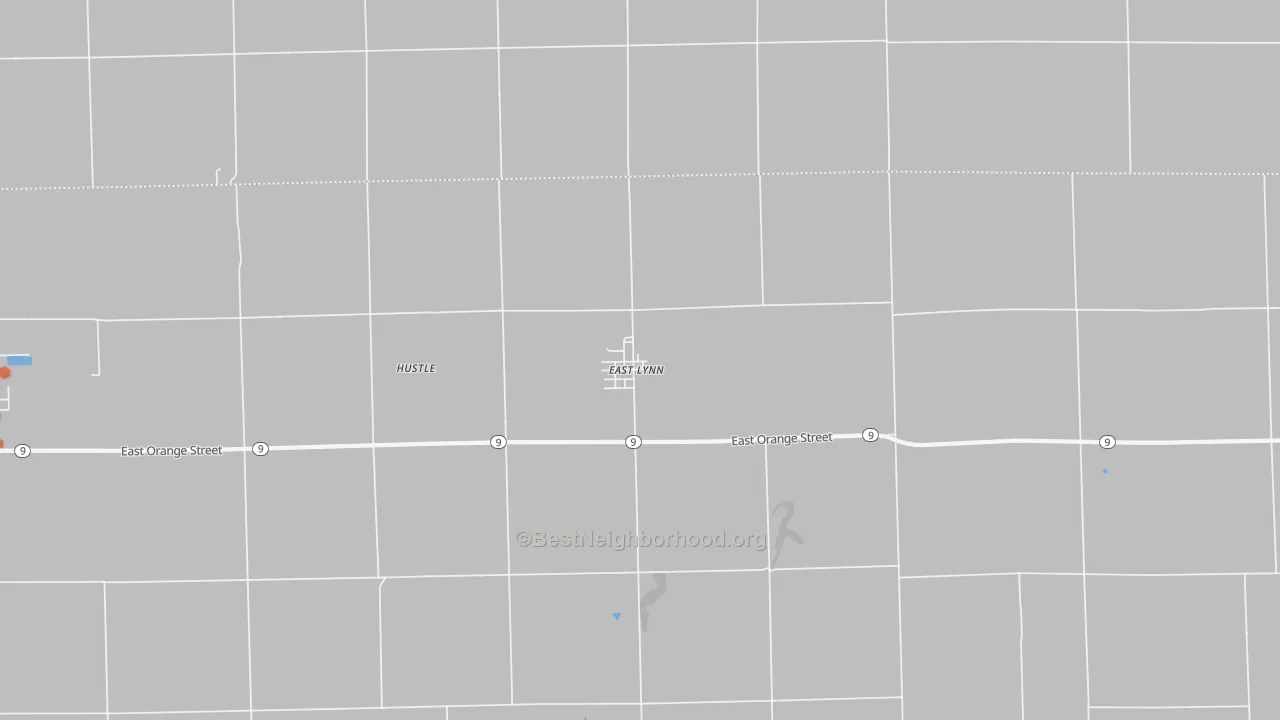Bike Grade map of East Lynn, IL