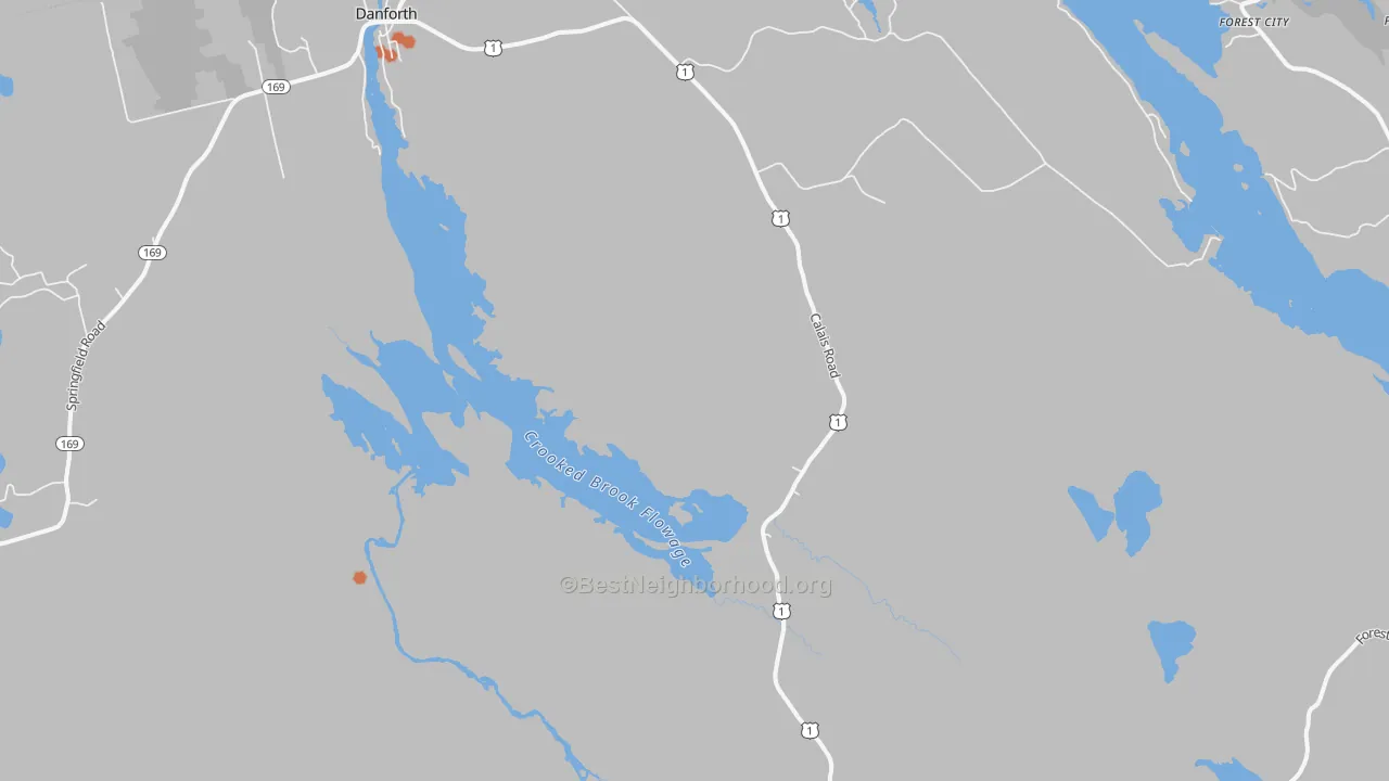 Bike Grade map of Eaton, ME