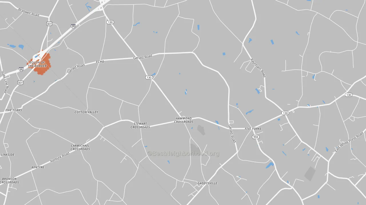 Bike Grade map of Echo, NC