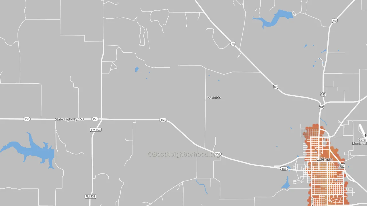 Bike Grade map of Echo, TX