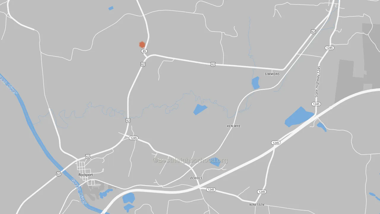 Bike Grade map of Echols, KY