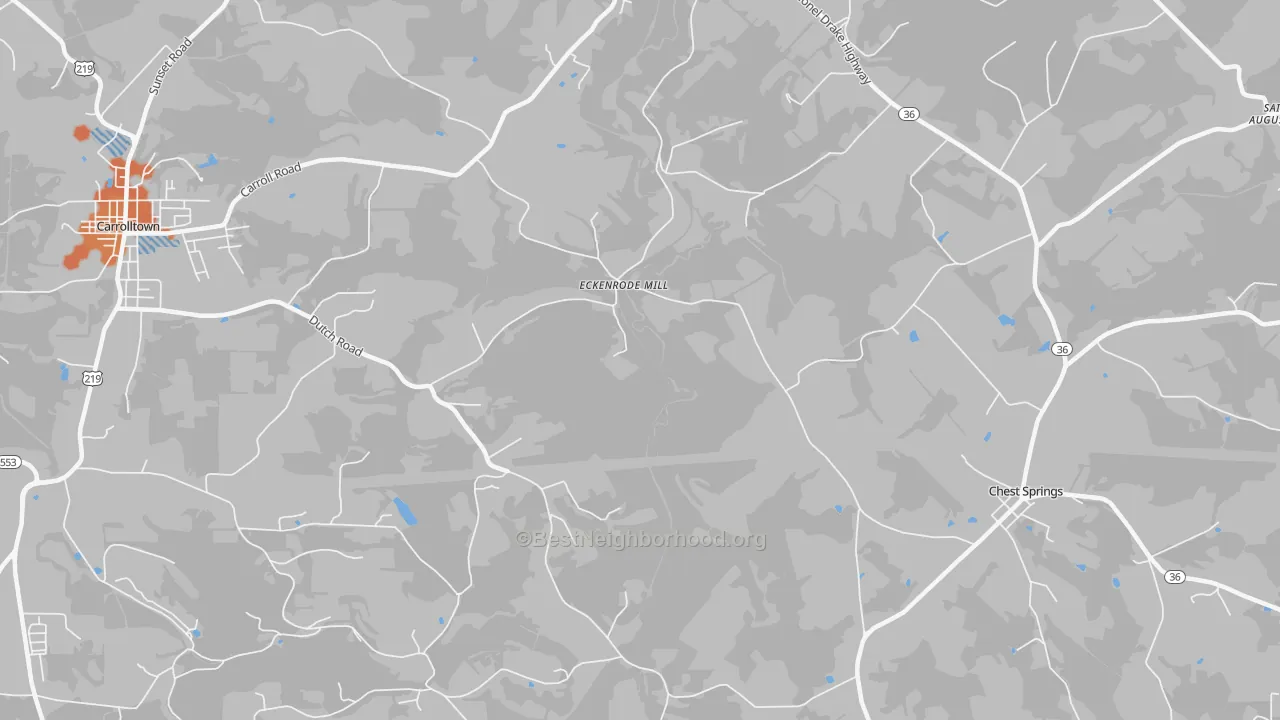 Bike Grade map of Eckenrode Mill, PA