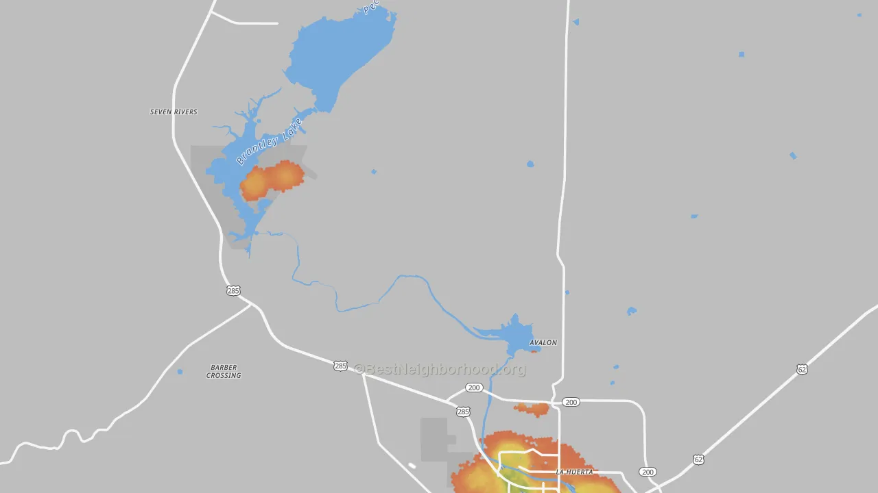 Bike Grade map of Eddy County, NM