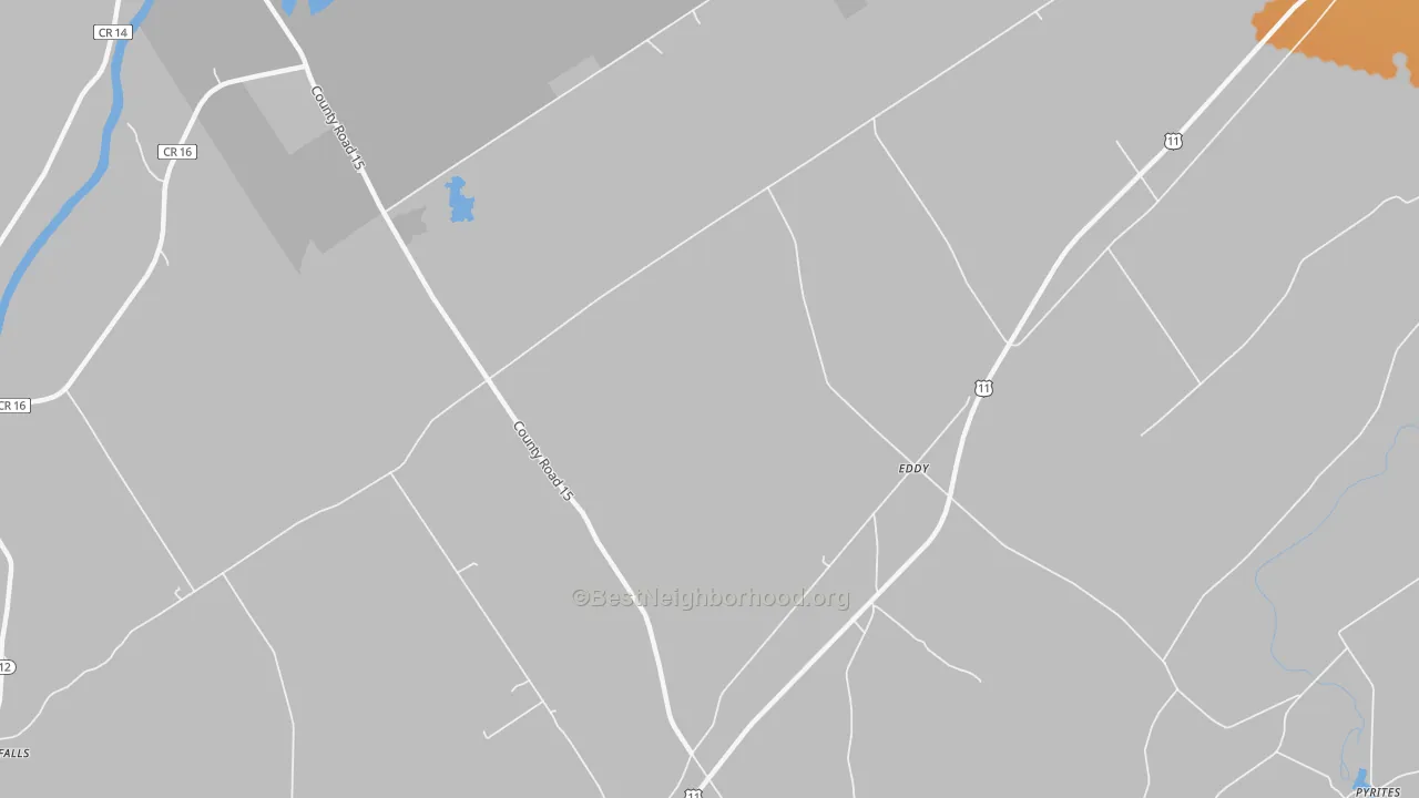 Bike Grade map of Eddy, NY