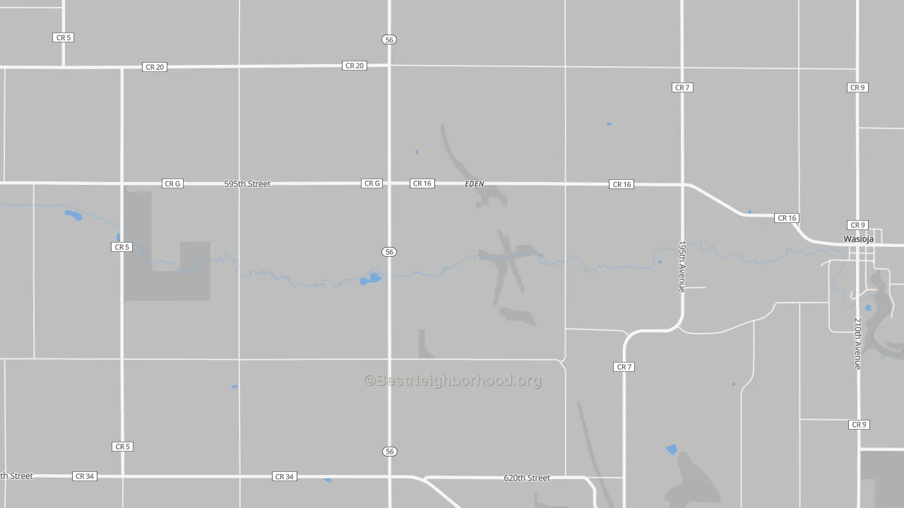 Bike Grade map of Eden, MN