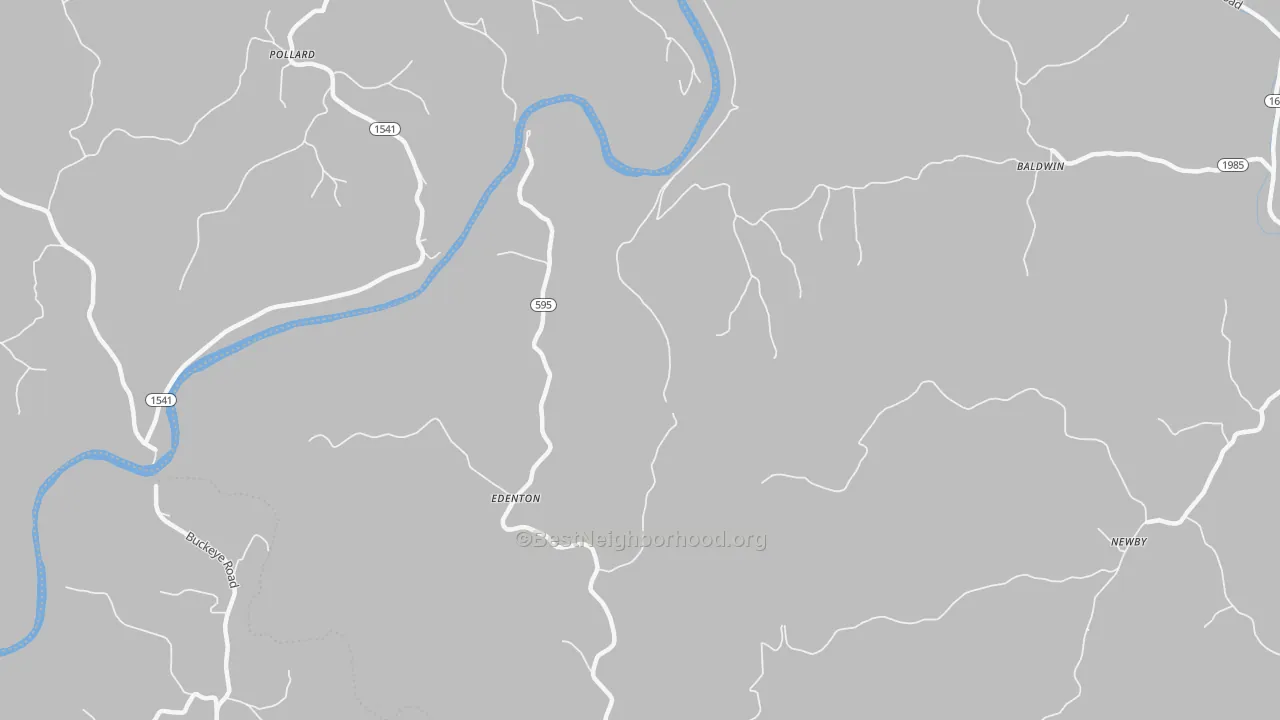 Bike Grade map of Edenton, KY