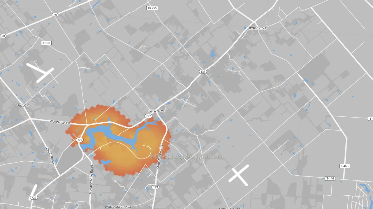 Bike Grade map of Edenton, OH