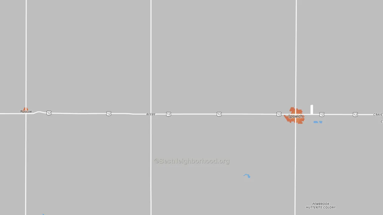 Bike Grade map of Edmunds County, SD