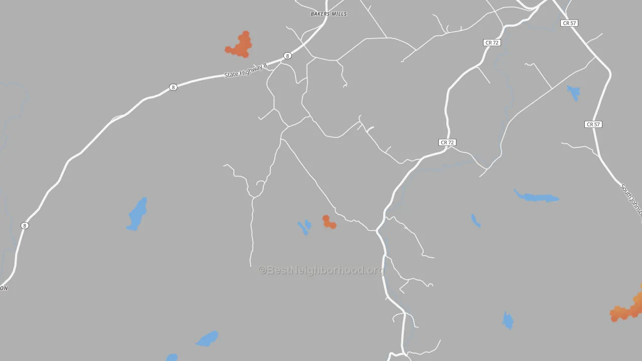 Bike Grade map of Edwards Hill, NY