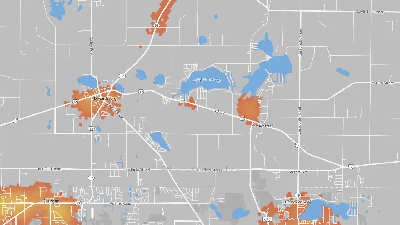 Bike Grade map of Edwardsburg, MI