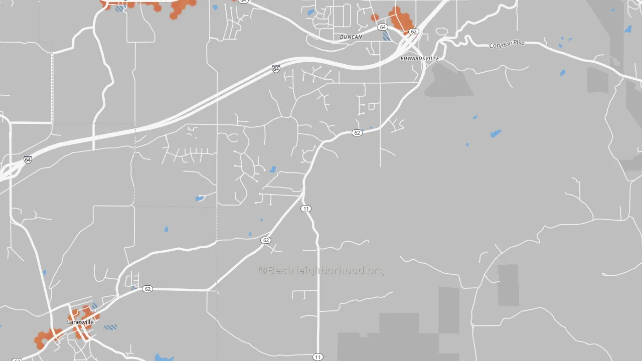 Bike Grade map of Edwardsville, IN