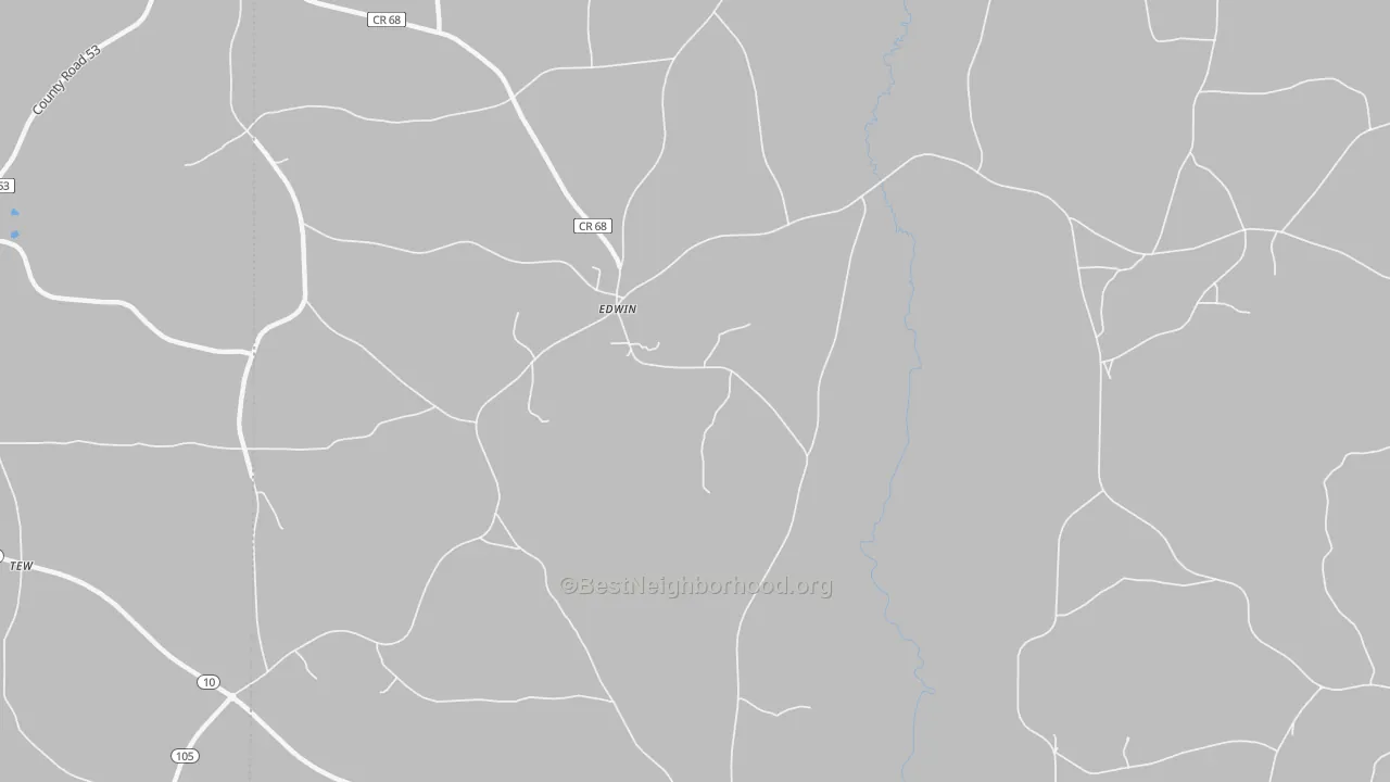 Bike Grade map of Edwin, AL