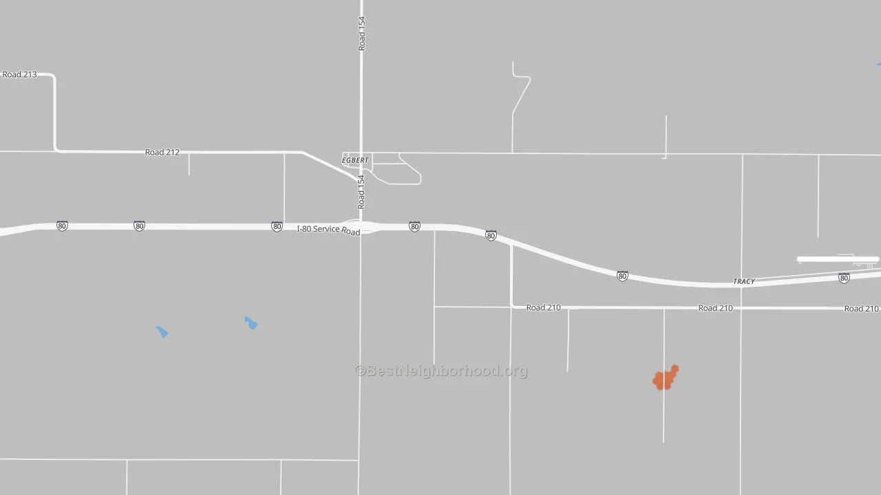 Bike Grade map of Egbert, WY