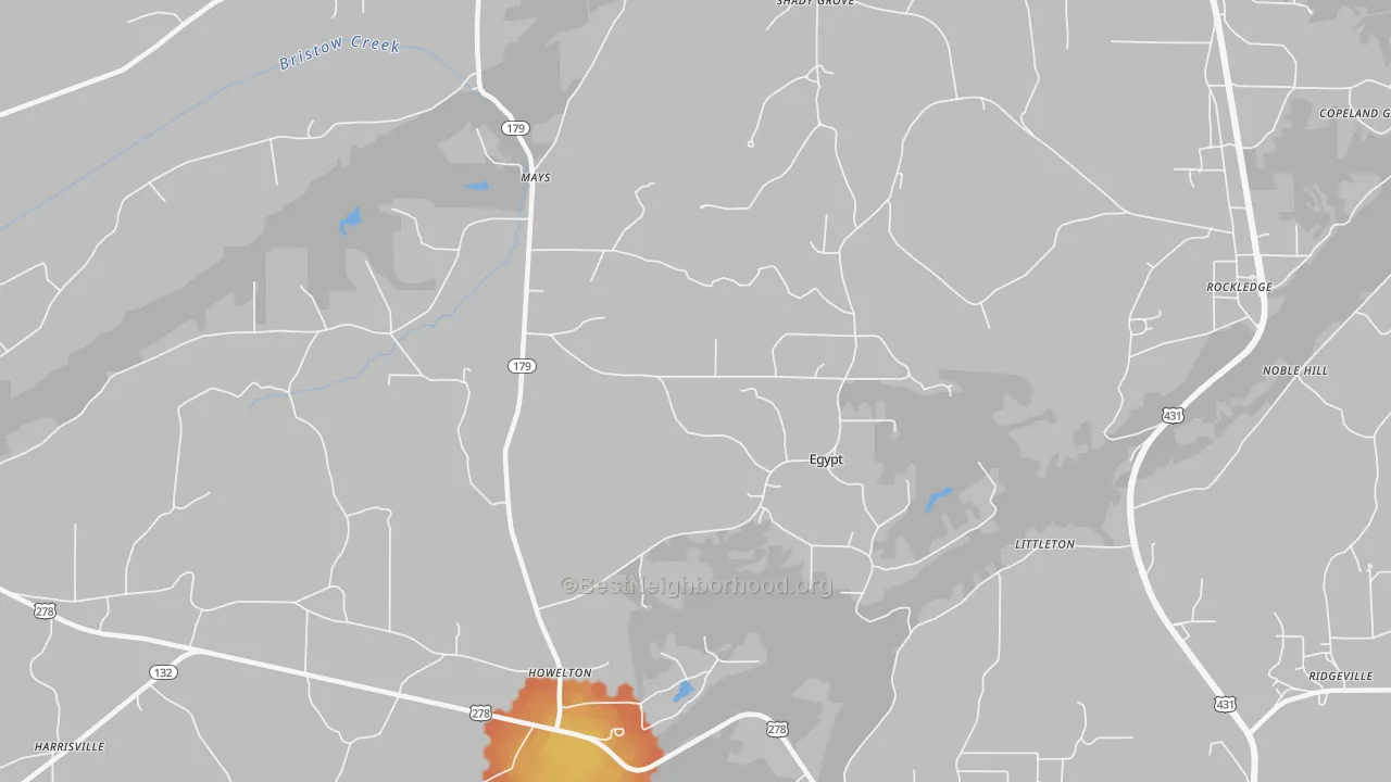 Bike Grade map of Egypt, AL
