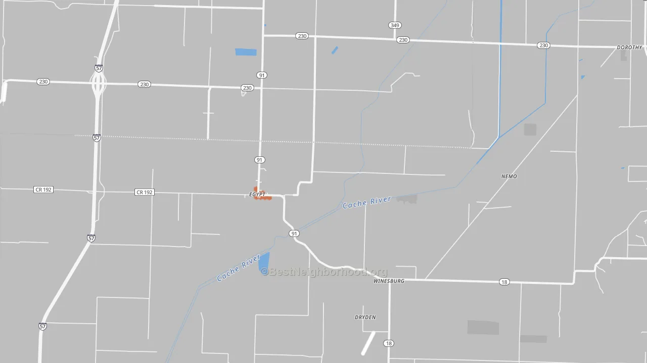 Bike Grade map of Egypt, AR