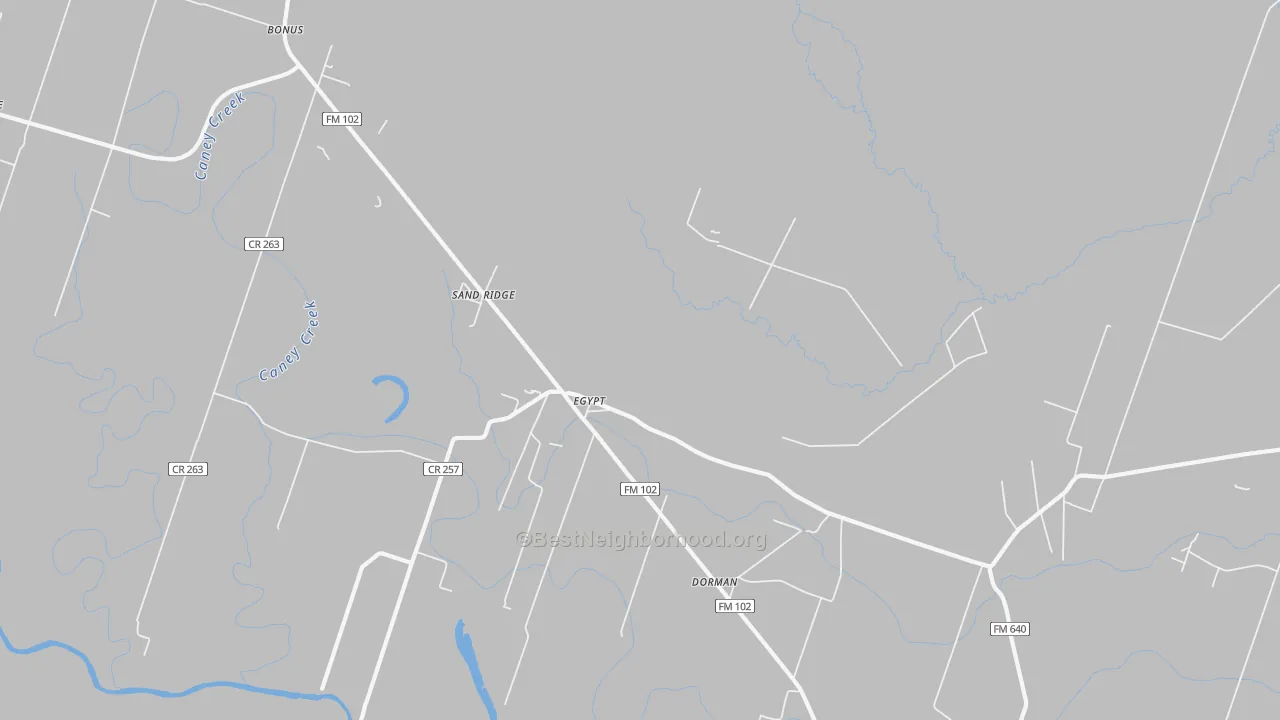 Bike Grade map of Egypt, TX