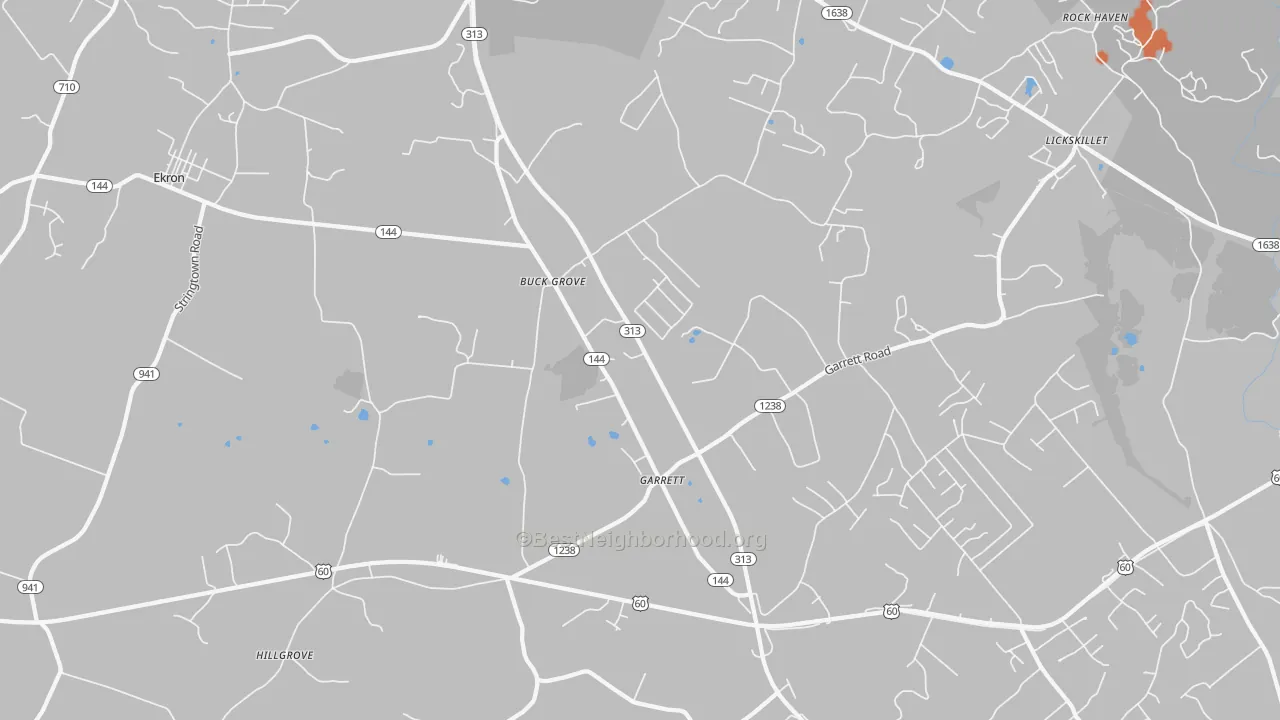 Bike Grade map of Ekron, KY