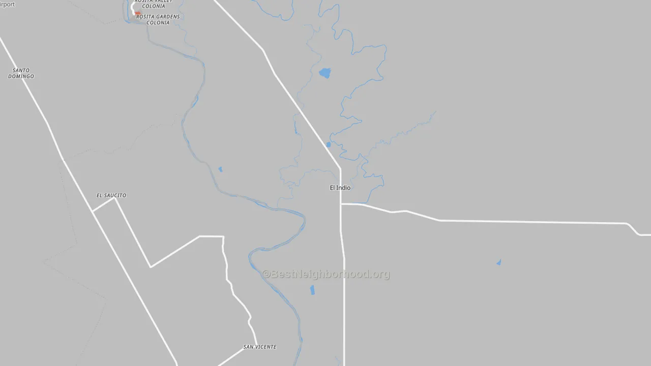 Bike Grade map of El Indio, TX