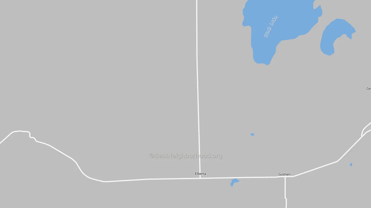 Bike Grade map of Elberta, UT