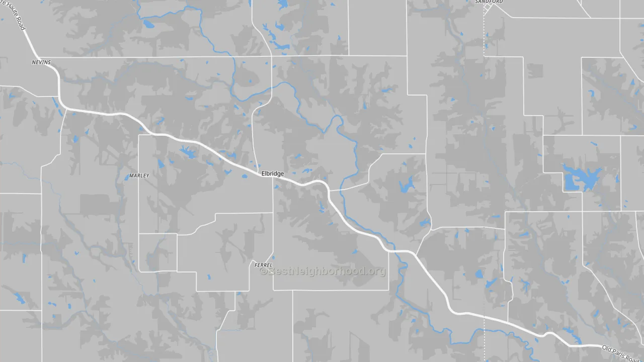 Bike Grade map of Elbridge, IL