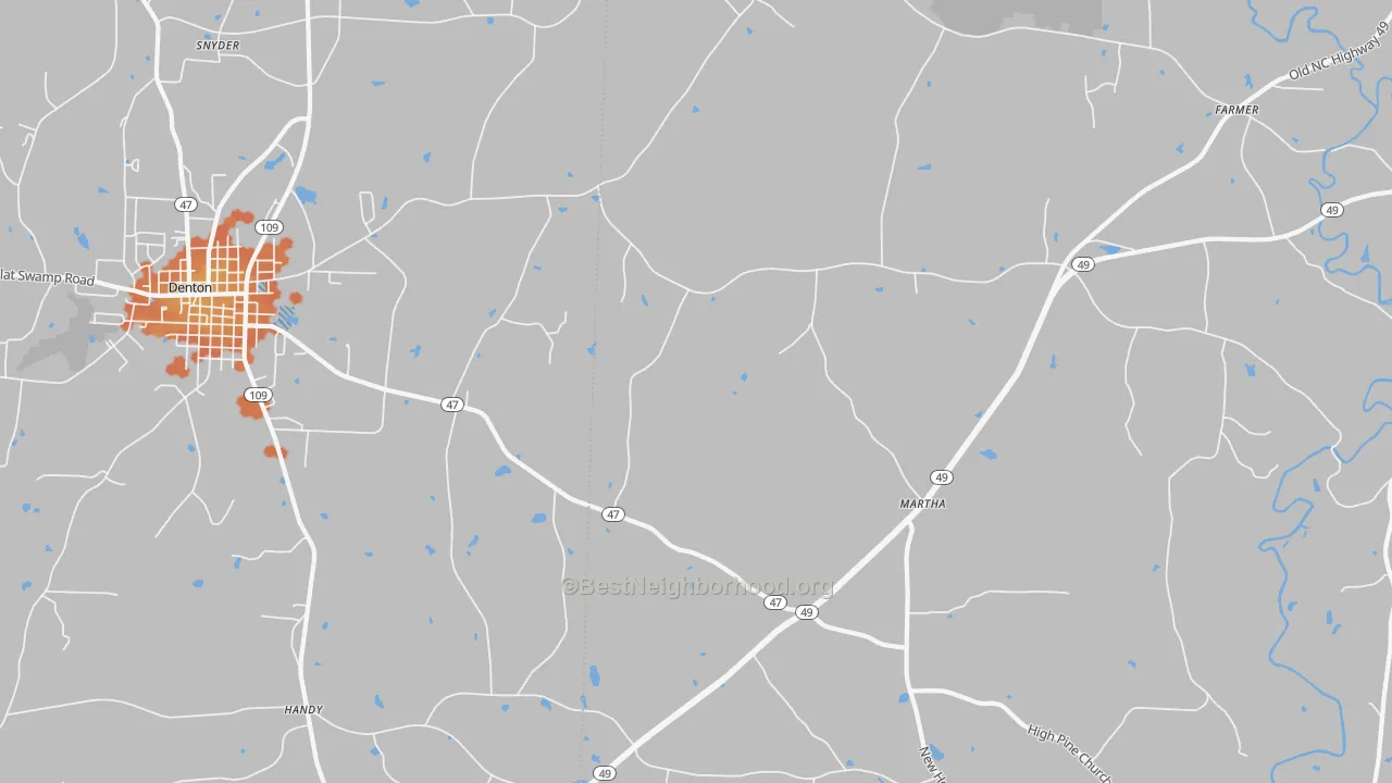 Bike Grade map of Eldorado, NC