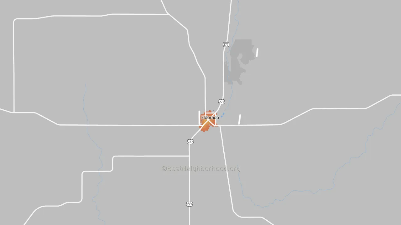 Bike Grade map of Eldorado, TX