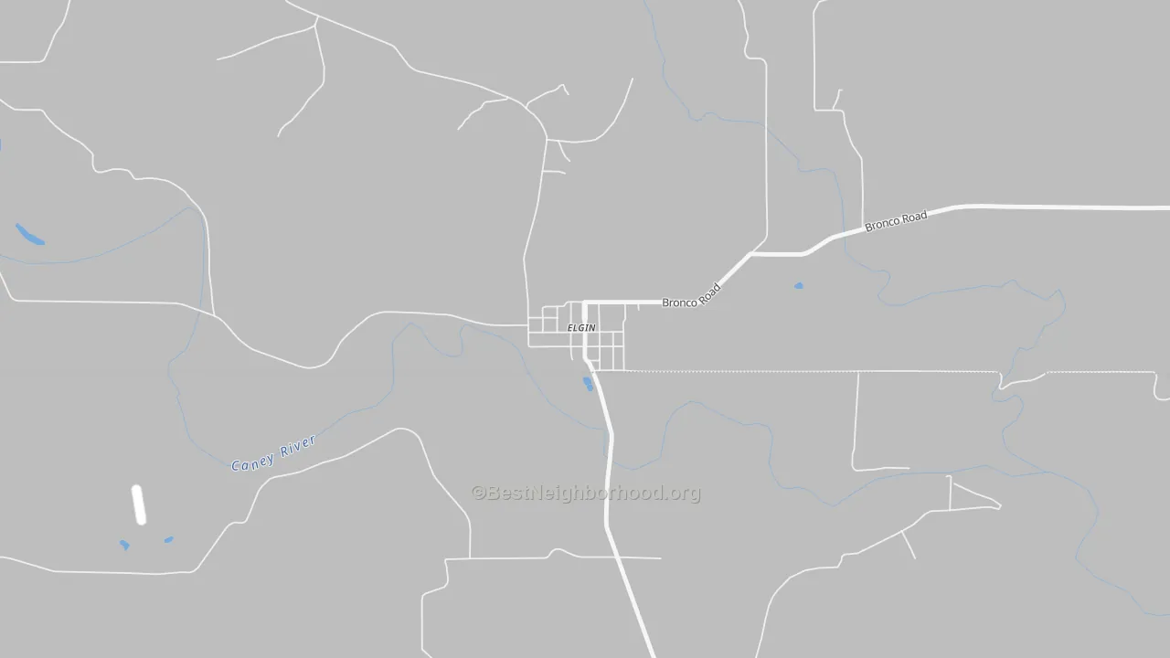 Bike Grade map of Elgin, KS