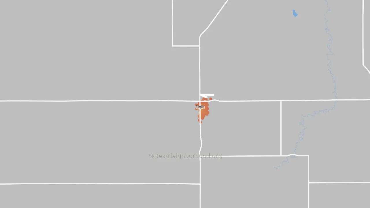 Bike Grade map of Elgin, NE
