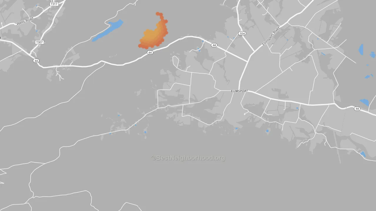Bike Grade map of Elimsport, PA