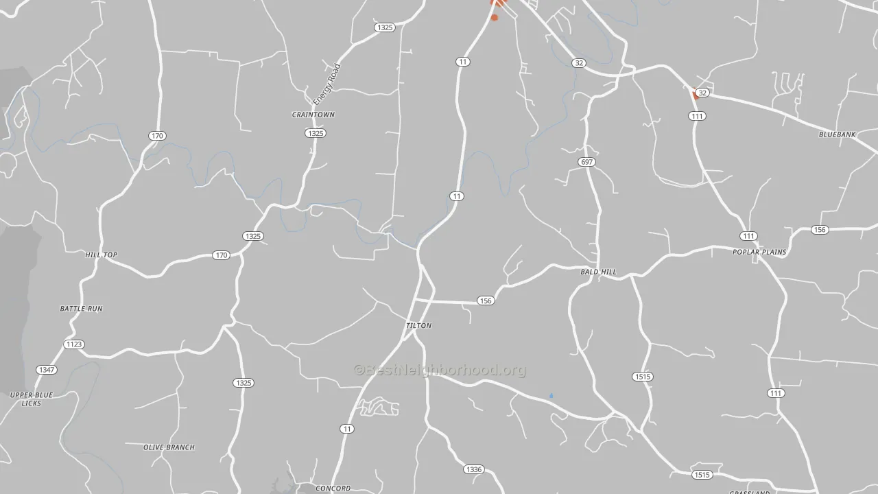 Bike Grade map of Elizaville, KY