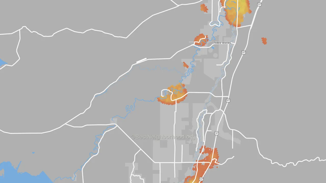 Bike Grade map of Elk Lake, OR