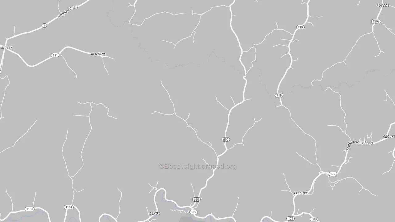 Bike Grade map of Elkfork, KY