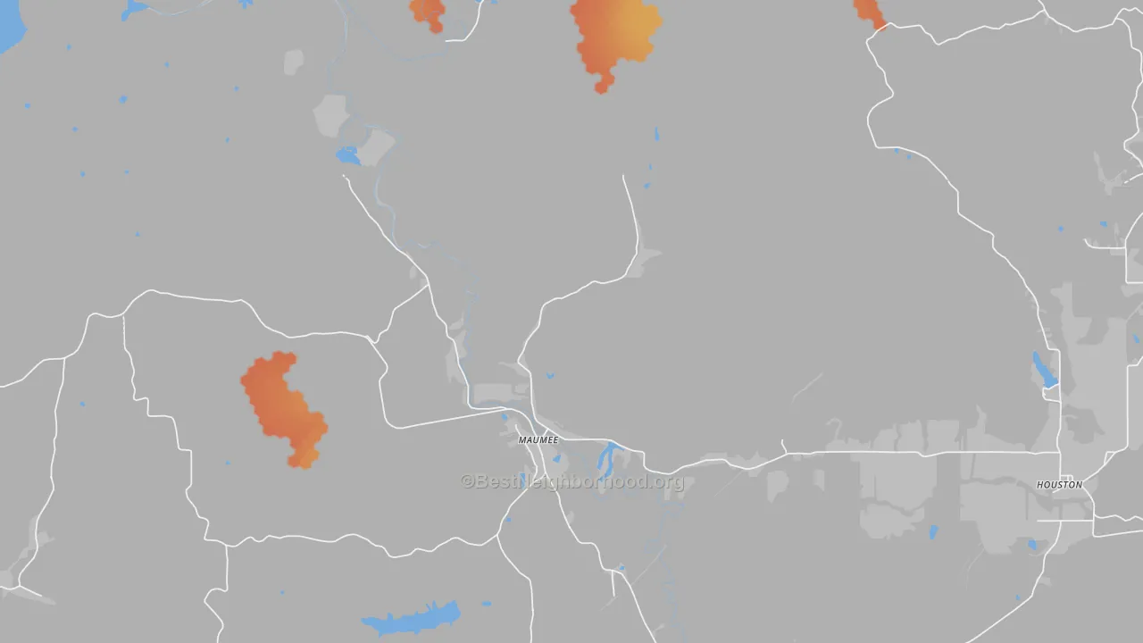 Bike Grade map of Elkinsville, IN