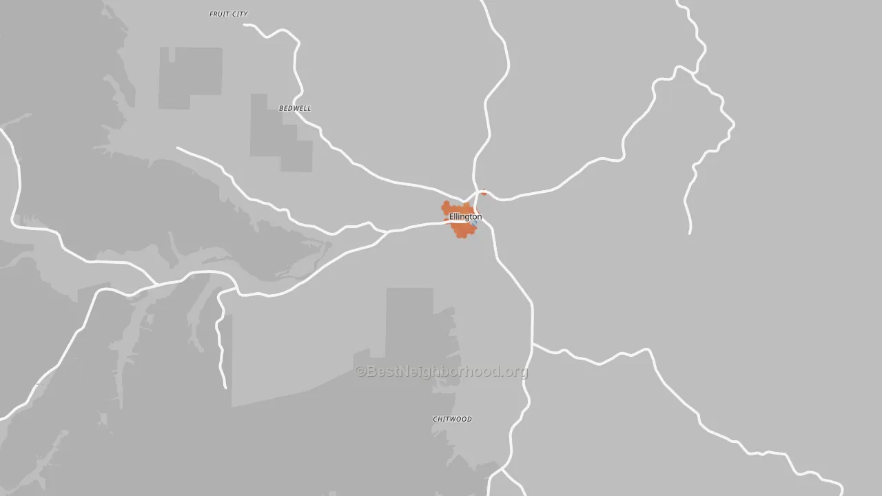 Bike Grade map of Ellington, MO