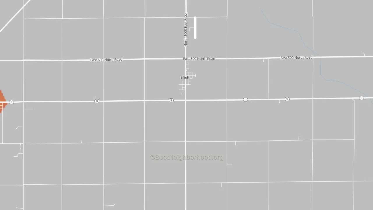 Bike Grade map of Elliott, IL