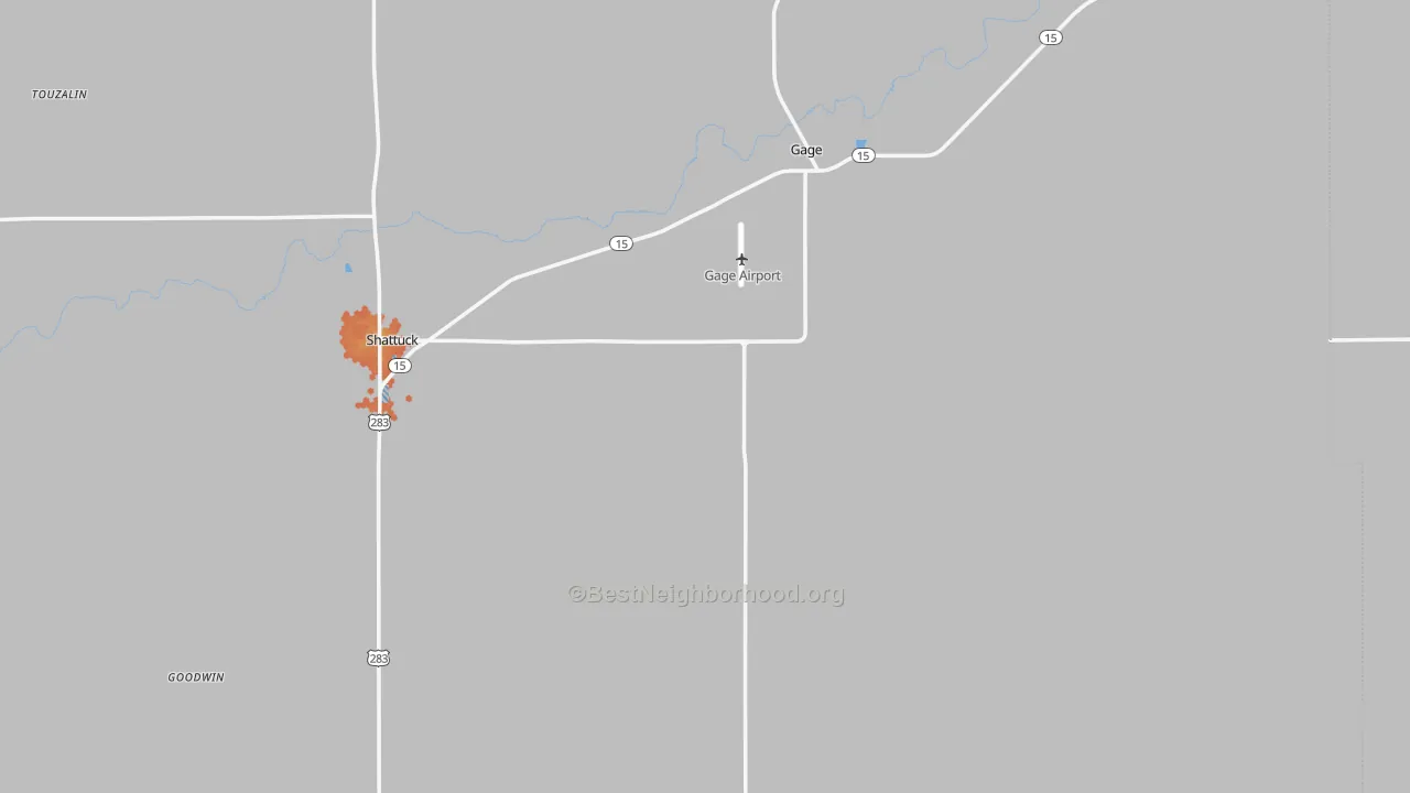 Bike Grade map of Ellis County, OK