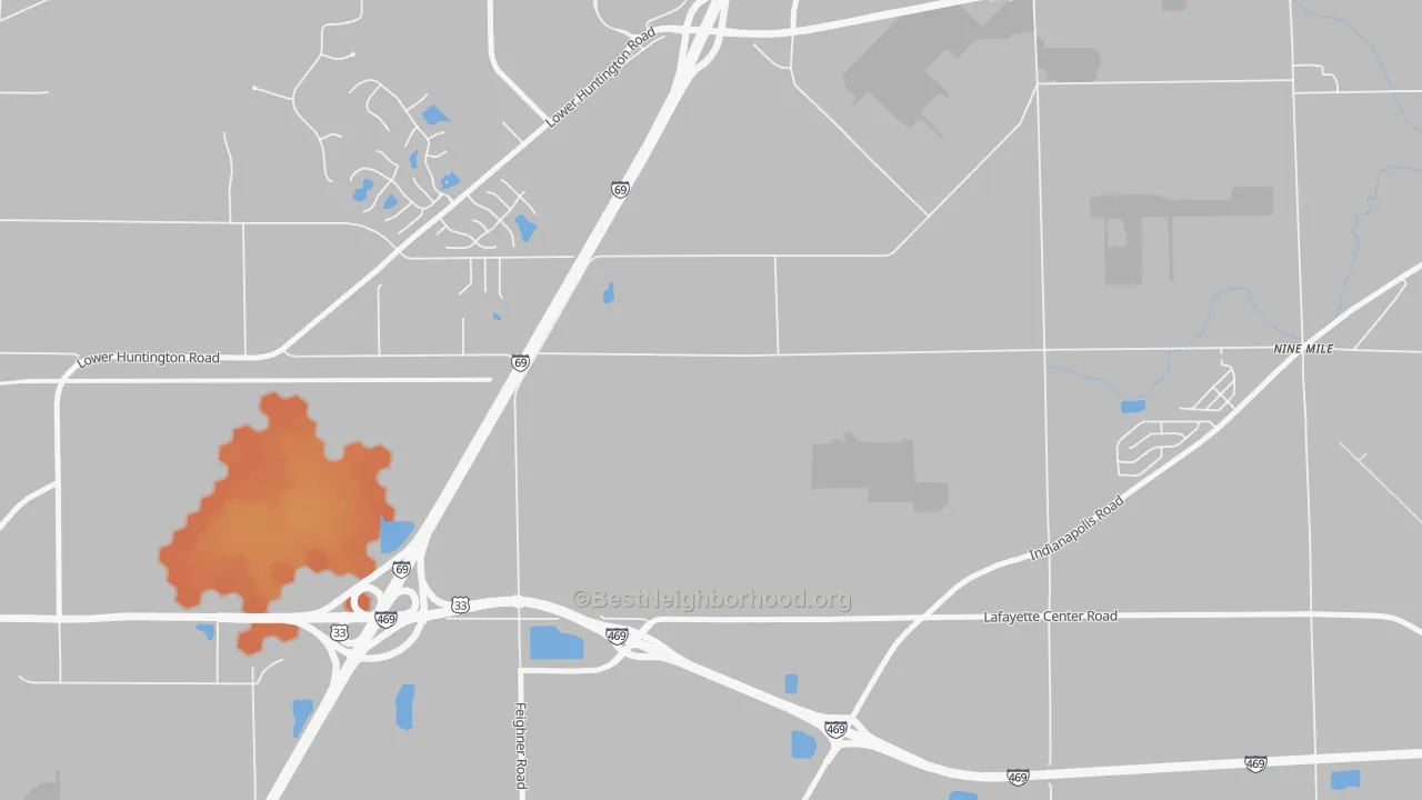 Bike Grade map of Ellisville, IN