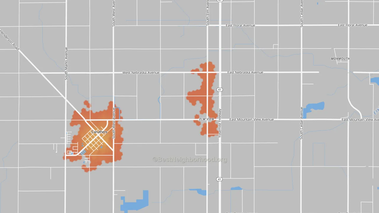 Bike Grade map of Elm View, CA