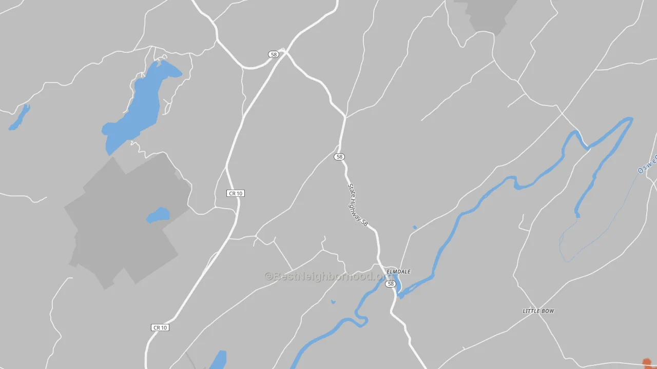 Bike Grade map of Elmdale, NY