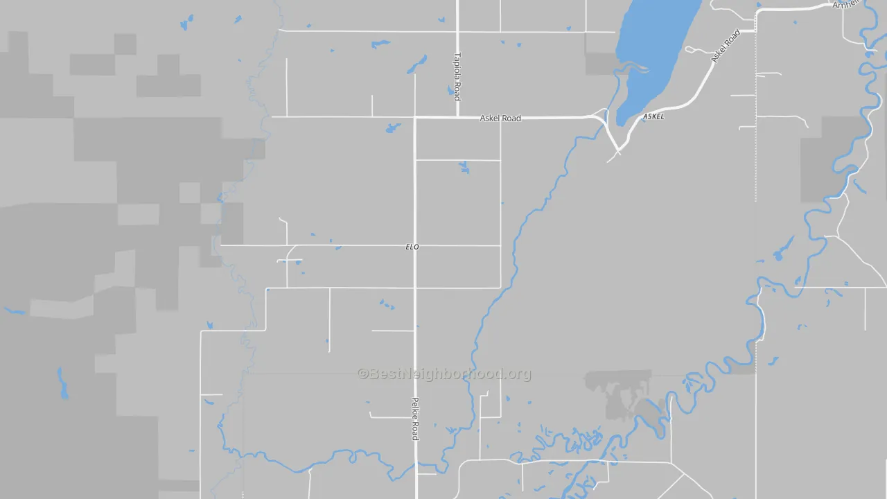 Bike Grade map of Elo, MI