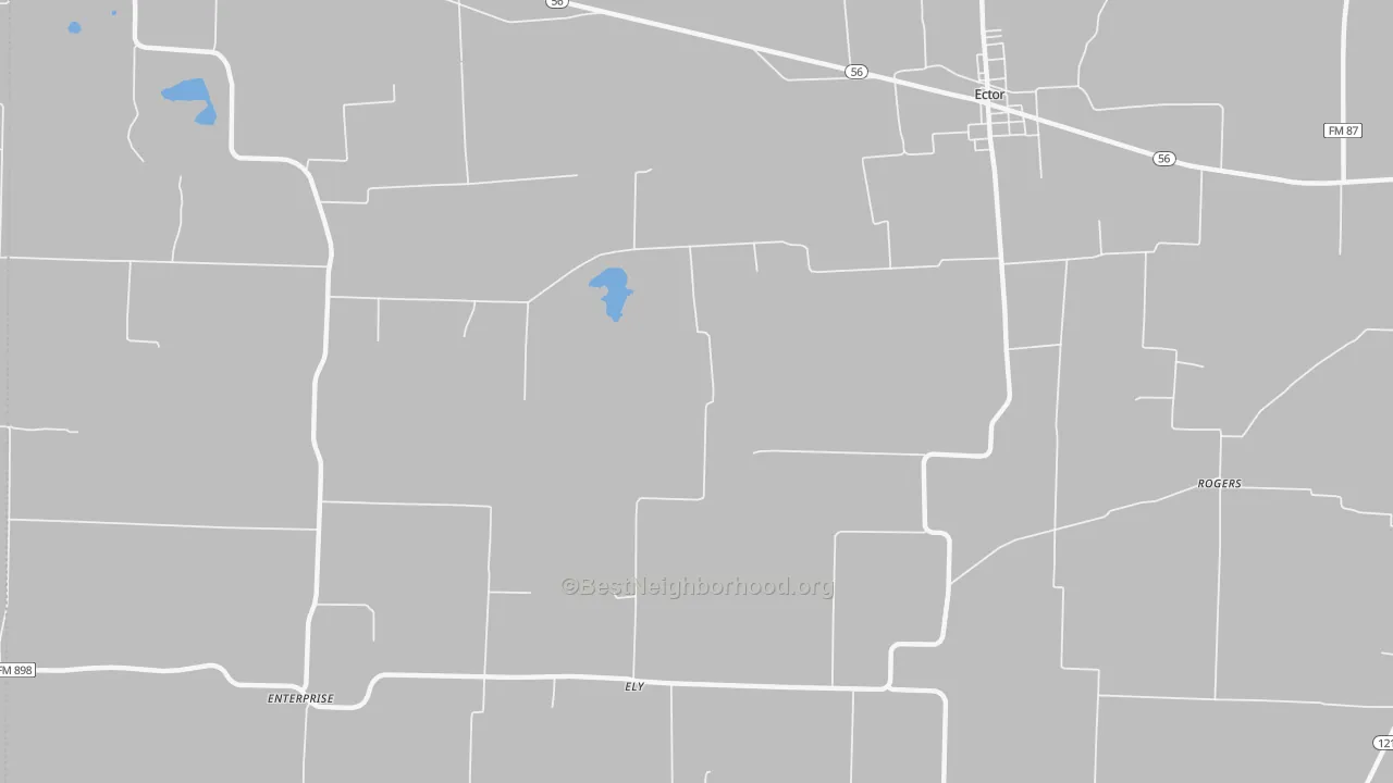 Bike Grade map of Ely, TX