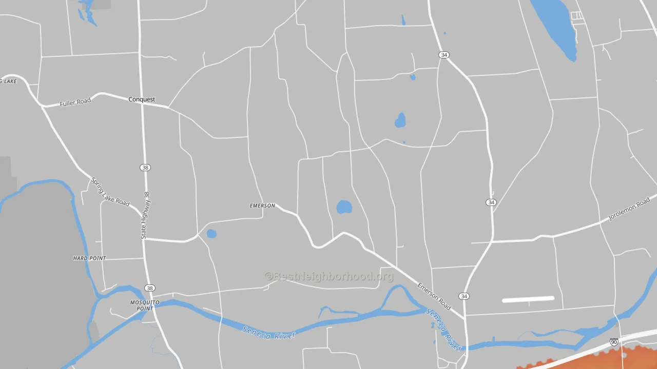 Bike Grade map of Emerson, NY