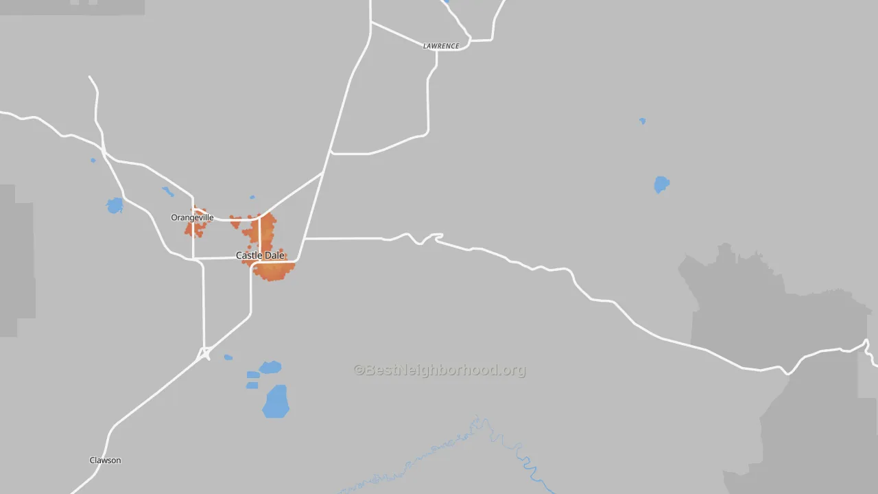 Bike Grade map of Emery County, UT