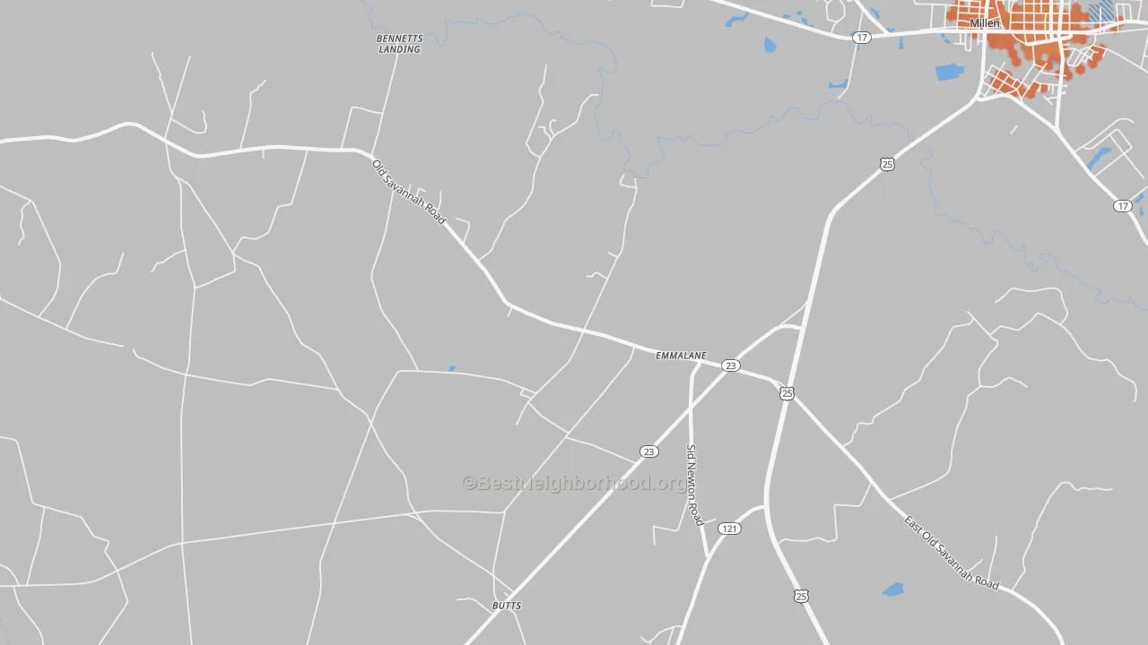 Bike Grade map of Emmalane, GA