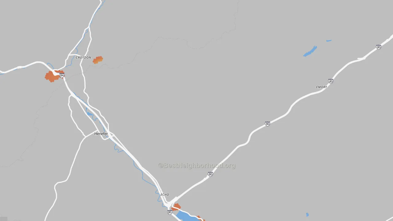 Bike Grade map of Emory, UT