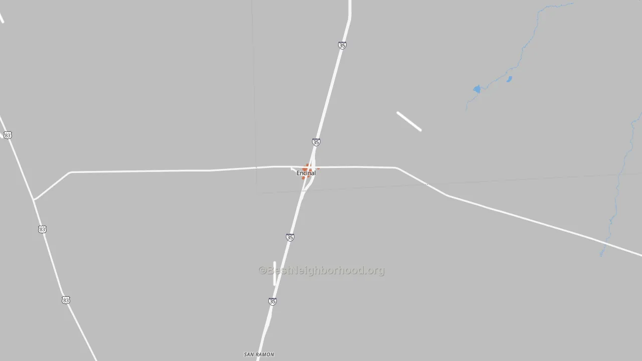 Bike Grade map of Encinal, TX